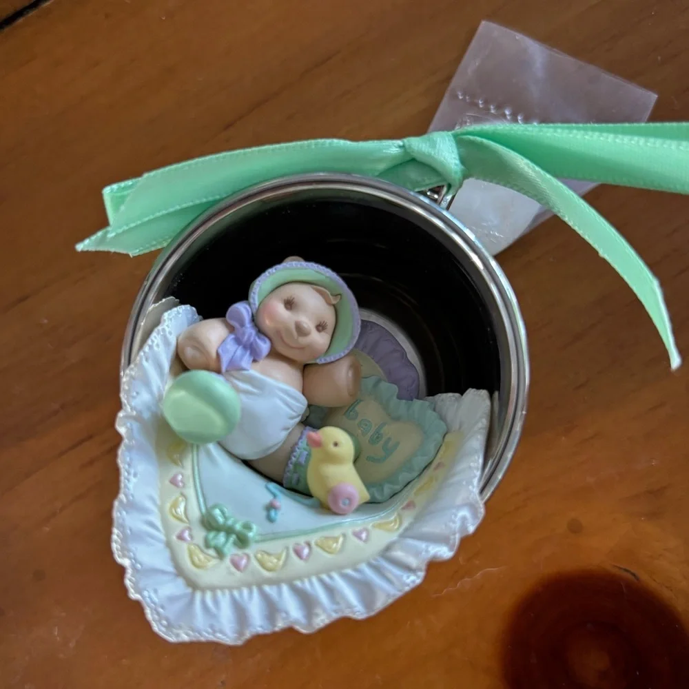 1999 Baby's First Christmas - Silver Cup Hallmark